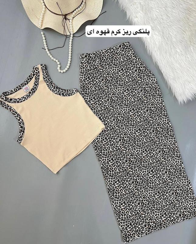 تاپ دامن پلنگی کد ۱۲۸۸