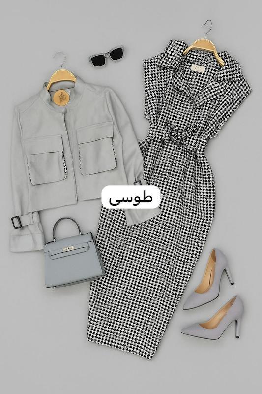 ست کت سارافن کمربند کد ۱۳۳۱