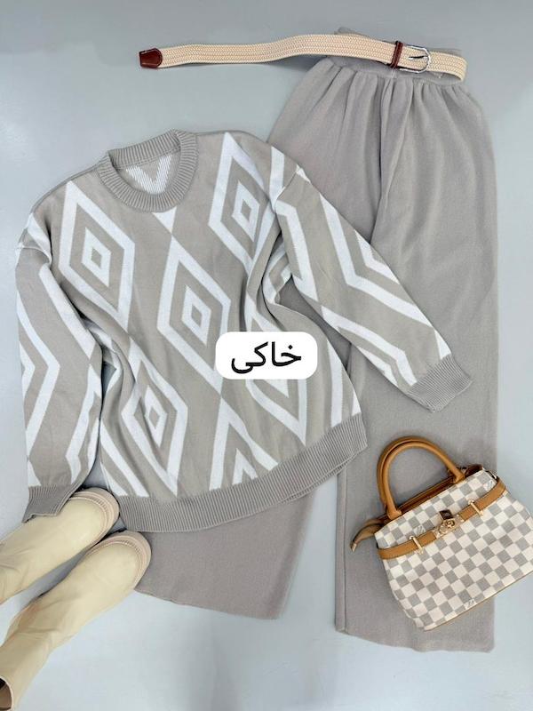 ست بلوز شلوار بافت کد ۱۳۵۶