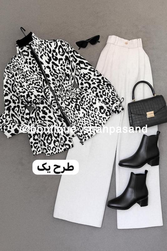 شکت پلنگی کتان کد ۱۴۵۵