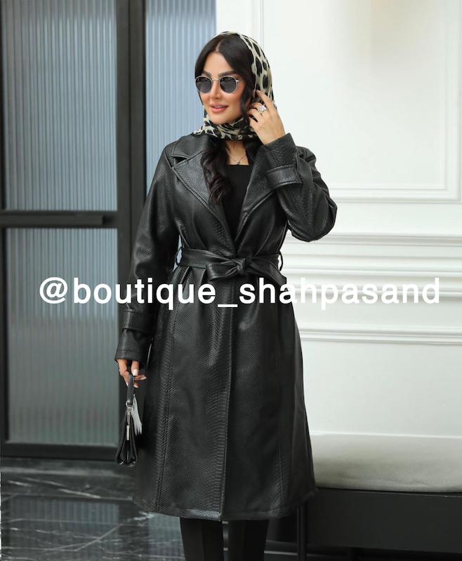 کت چرم بلند پوست ماری کد ۱۵۱۳