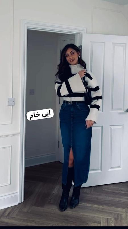 دامن جین کد ۱۵۲۸