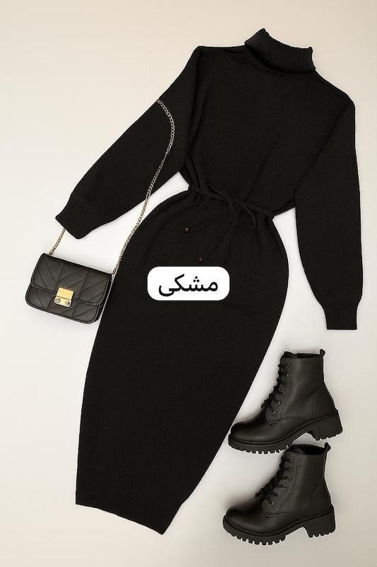 پیراهن بافت کمردار کد ۱۵۳۸