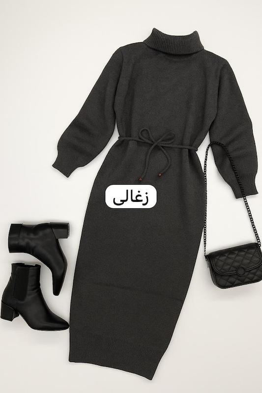 پیراهن بافت کمردار کد ۱۵۳۸