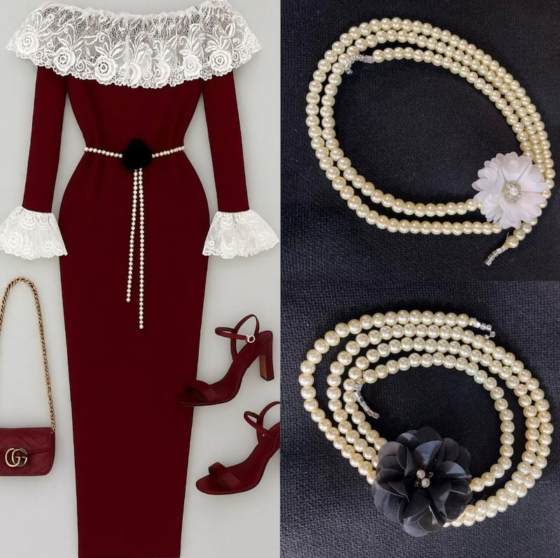 کمربند مرواریدی کد ۱۰۸۵