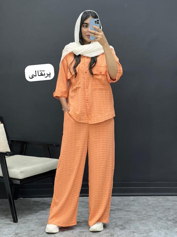 ست بلوز شلوار استین سه رب کد ۲۵۰