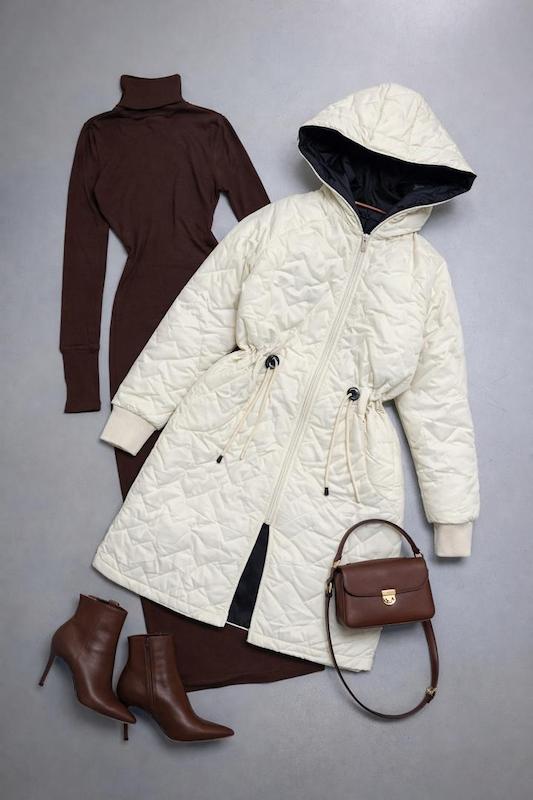 کاپشن امبردی کلاهدار بلند کد ۱۶۰۳