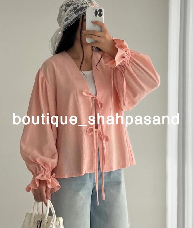شومیز استین عروسکی کد ۱۶۵۵