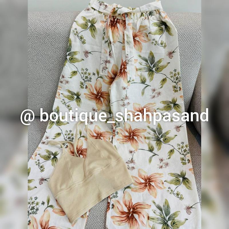 ست کراپ شلوار کد ۱۶۶۰