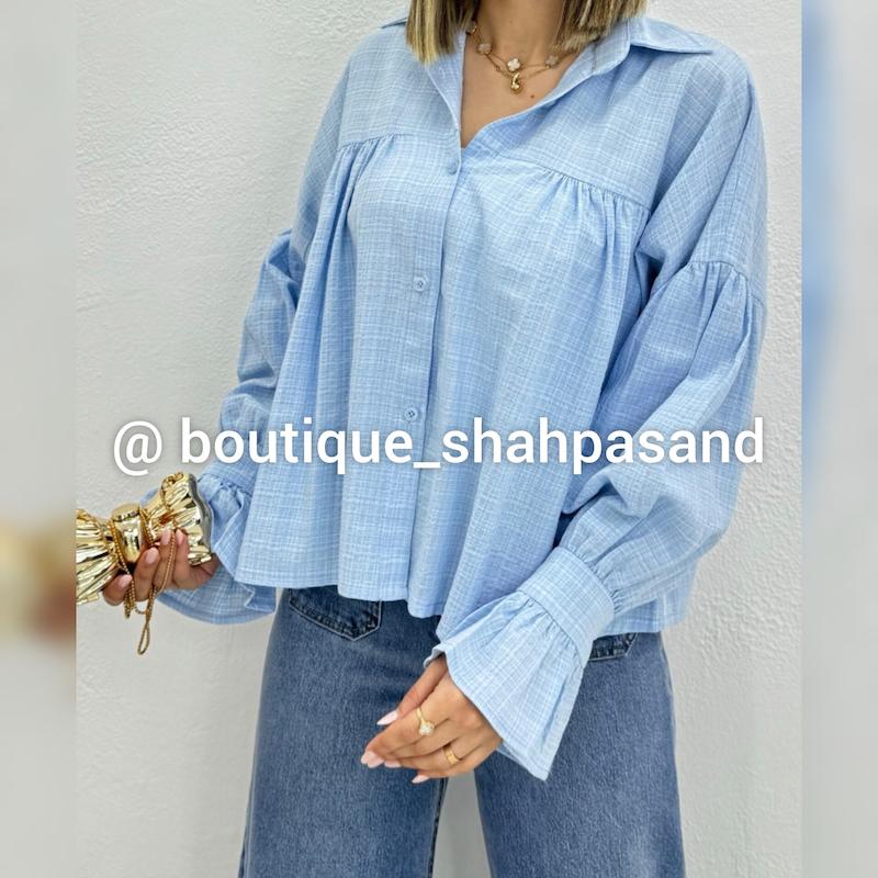 شومیز استین عروسکی کد ۱۷۰۸