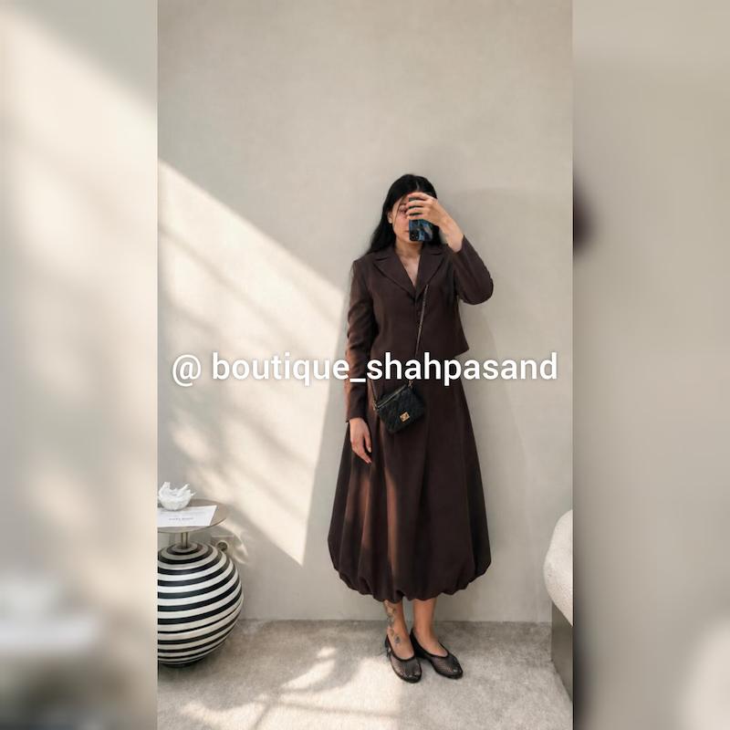 ست کت دامن قارچی کد ۱۷۷۷