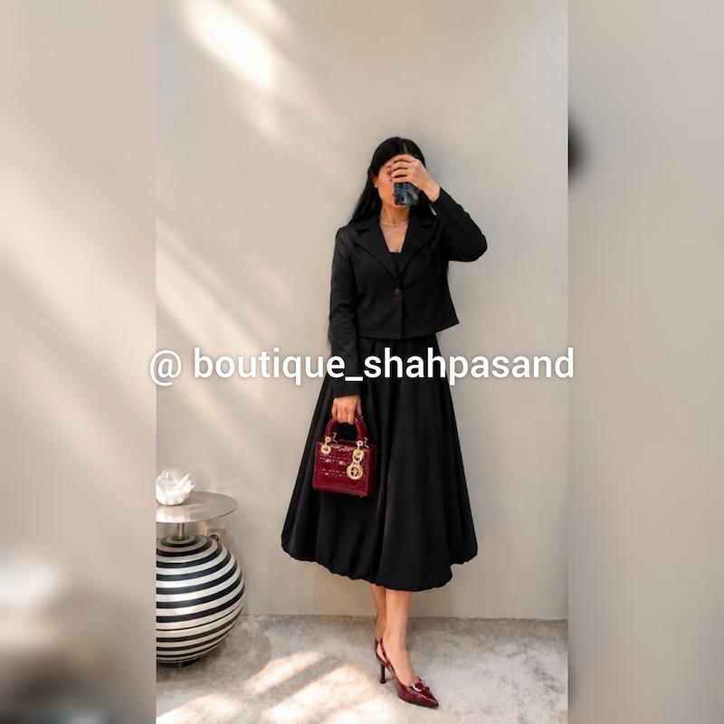 ست کت دامن قارچی کد ۱۷۷۷