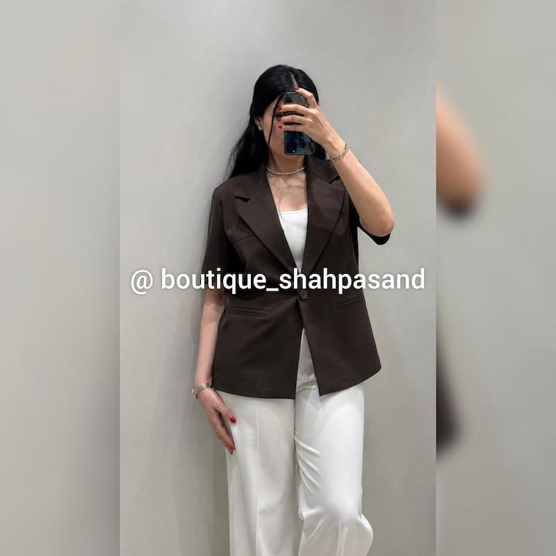 کت آستین کوتاه لینن کد ۱۷۷۸