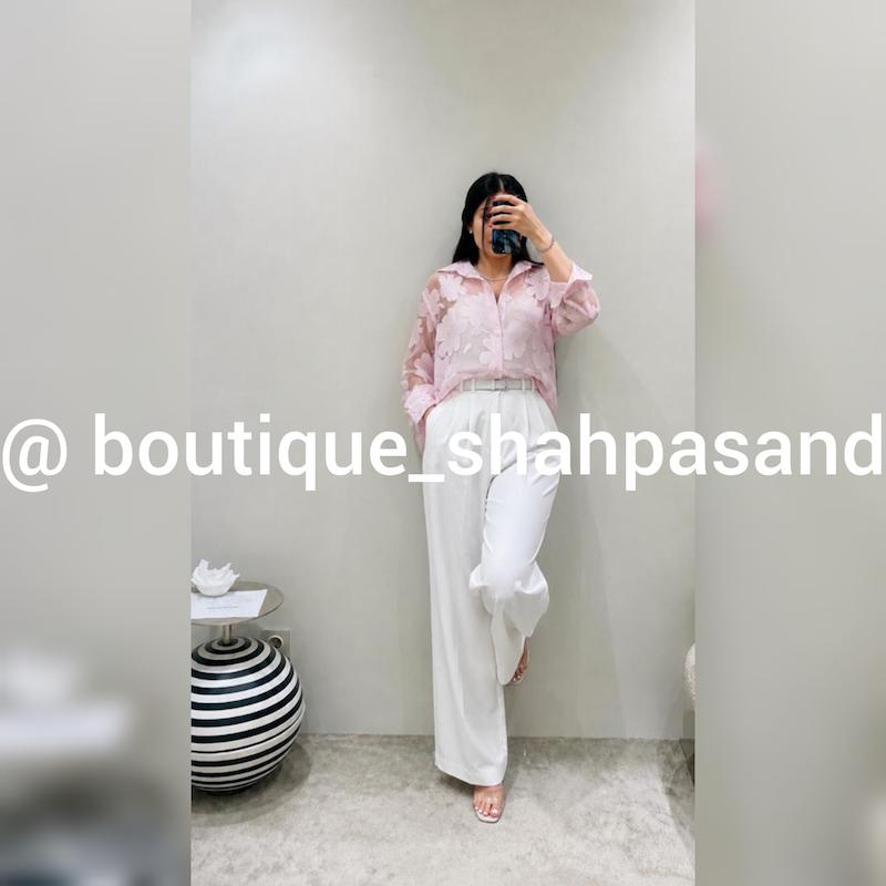 شومیز پری شیشه ای طرحدار کد ۱۸۱۳