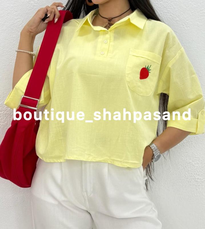شومیز توت فرنگی کد ۱۸۱۷