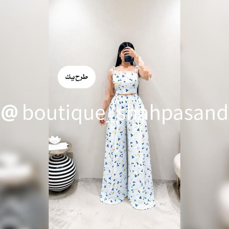 ست تاپ شلوار فول بگ کد ۱۷۹۴