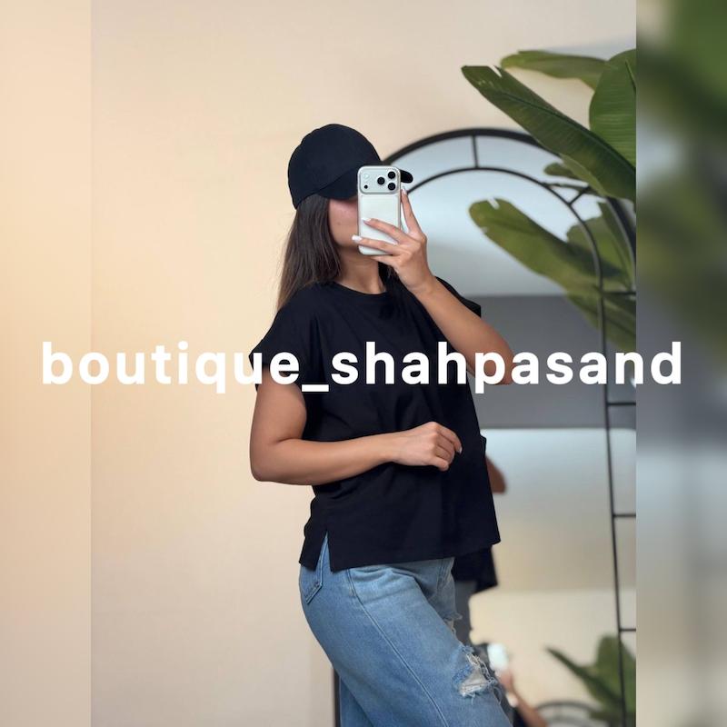 تیشرت باکسی آستین پاکتی کد ۱۸۴۰