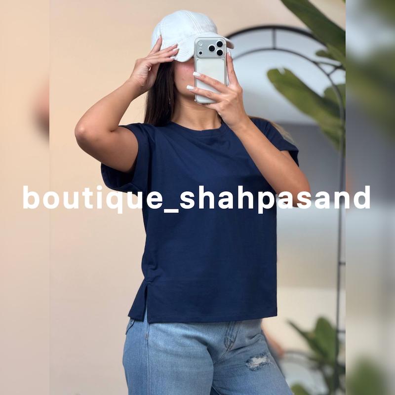 تیشرت باکسی آستین پاکتی کد ۱۸۴۰