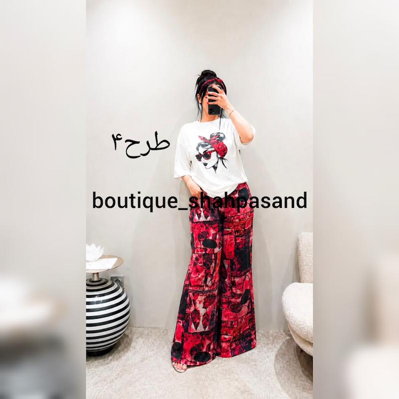 ست تیشرت شلوار هدبند کد ۱۸۷۱