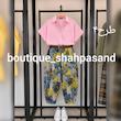 ست شومیز شلوار طرحدار کد ۱۹۱۵