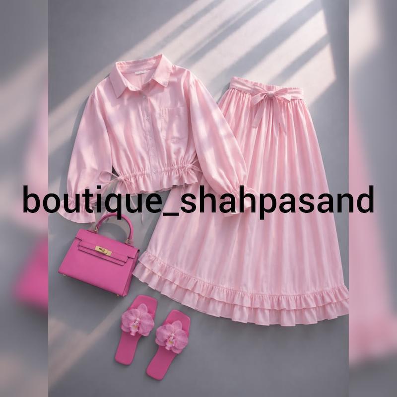 ست  شومیز دامن عروسکی کد ۱۹۳۰