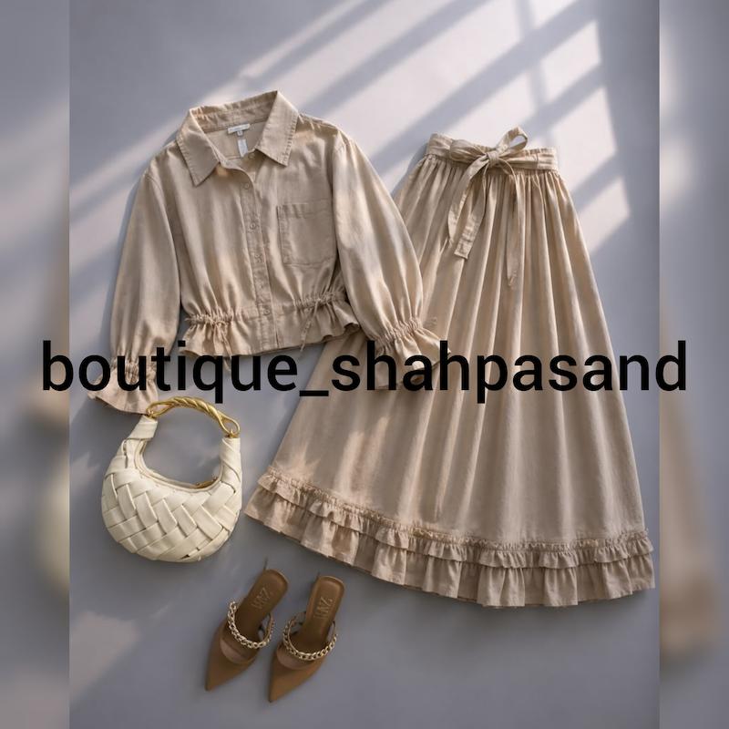 ست  شومیز دامن عروسکی کد ۱۹۳۰