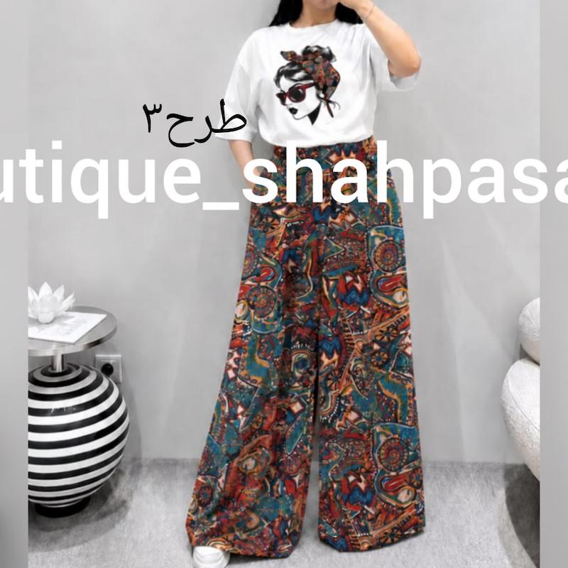 ست تیشرت شلوار هدبند کد ۱۸۷۱