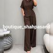 ست شومیز شلوار گره ای پری کد ۱۹۴۰