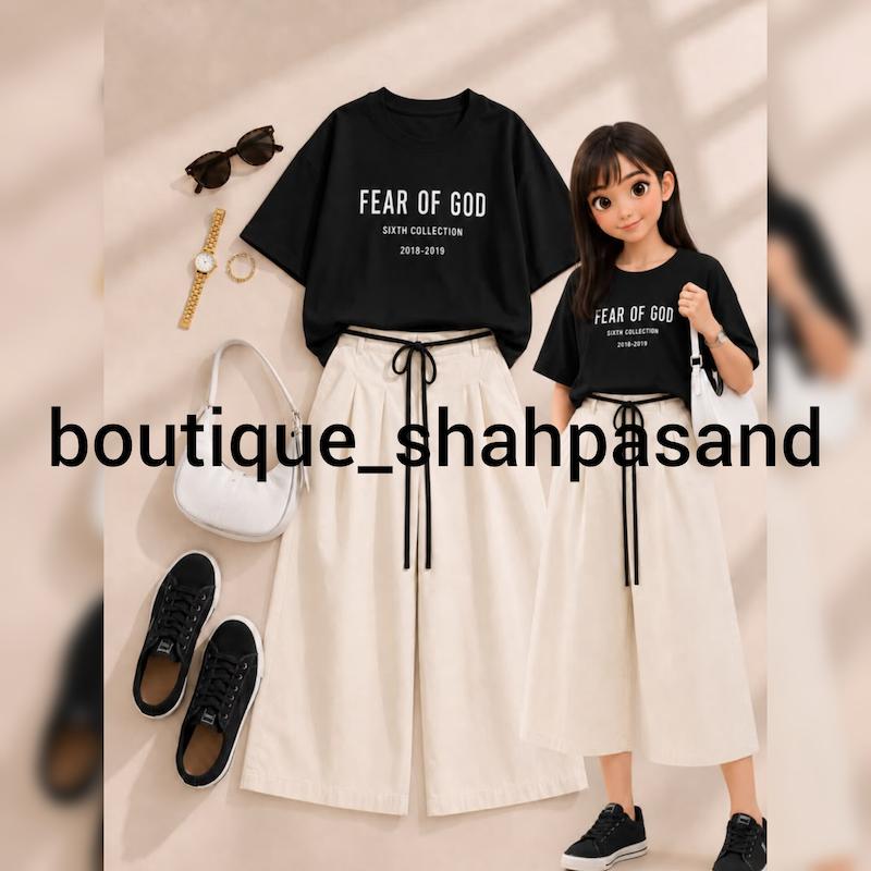 ست تیشرت شلوار for you کد ۱۹۶۹