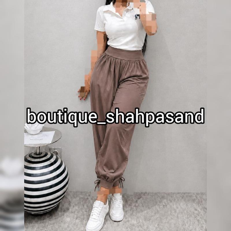 شلوار سنبادی کمربندار کد ۱۹۷۹