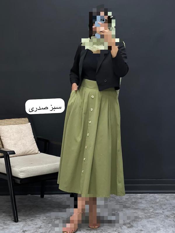 دامن جلو دکمه کد ۳۳۴