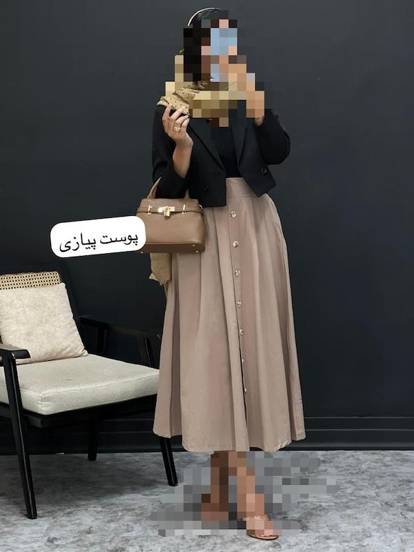 دامن جلو دکمه کد ۳۳۴