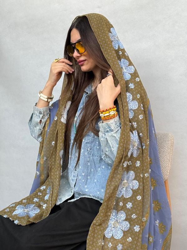 شال هندی ترکیبی سیما