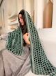 شال هندی سبز طرحدار105