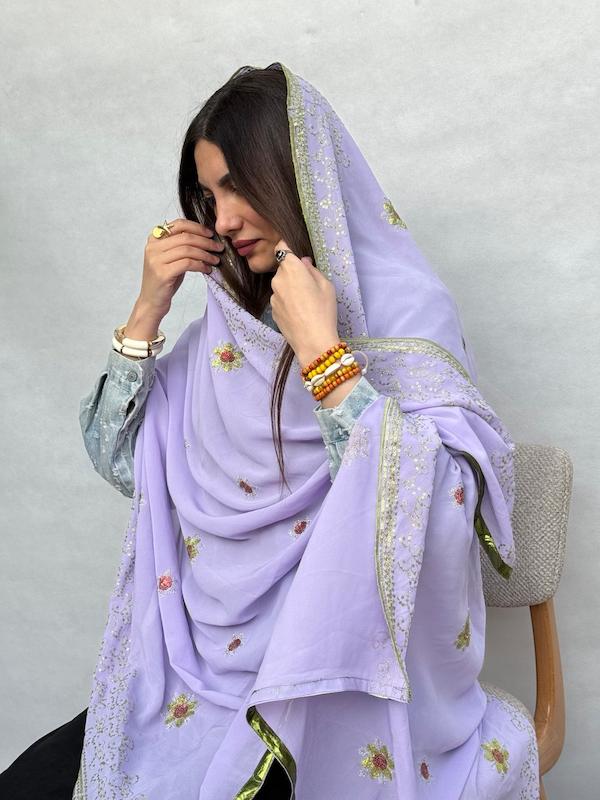 شال هندی یاسی مهردوزی 