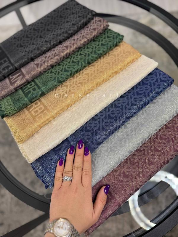 روسری ۱۴۰ باربری لمه دار