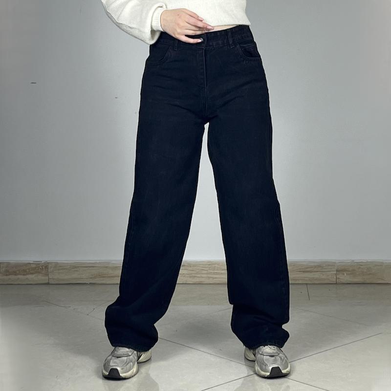 شلوار جین نیم بگ -2186