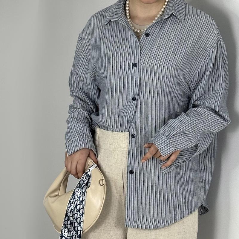 شومیز لینن ملانژ-61524