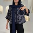 شومیز کتان دانتل یقه شکاری-61571