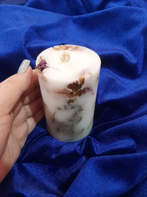 شمع گل طبیعی