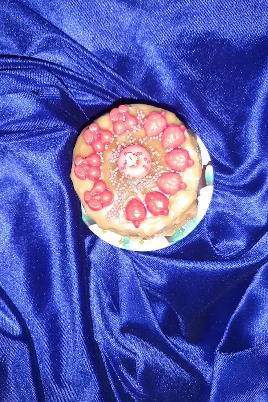 شمع کیک کاراملی