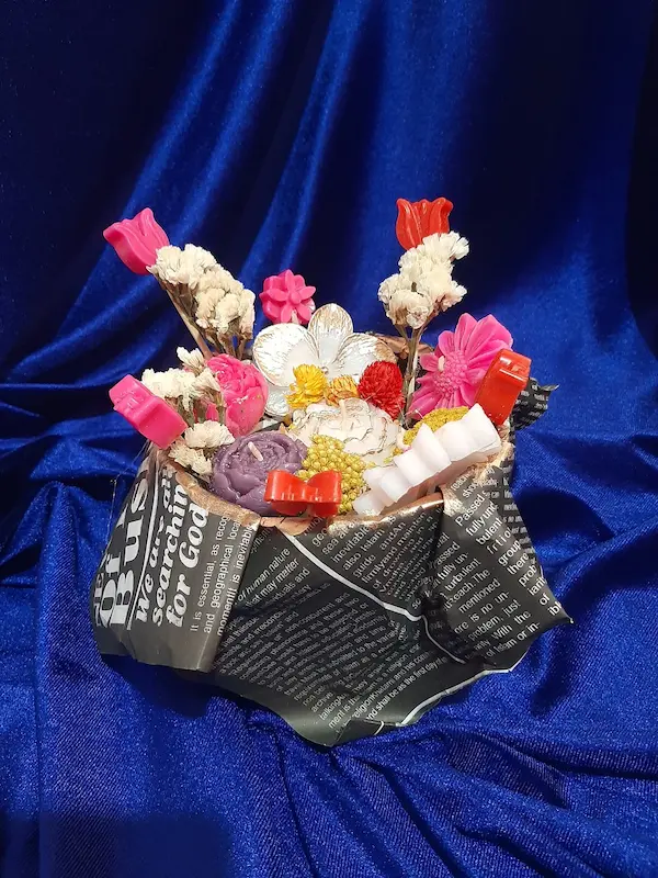 شمع باکس گل