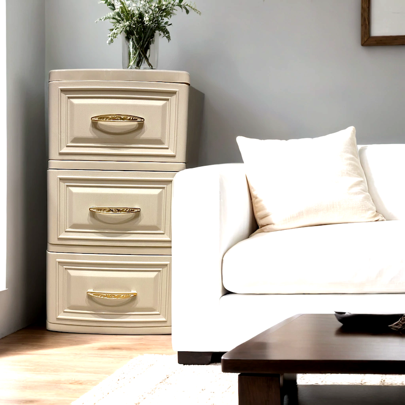 فایل لوکس کشویی طرح چوب 3 طبقه کد 623