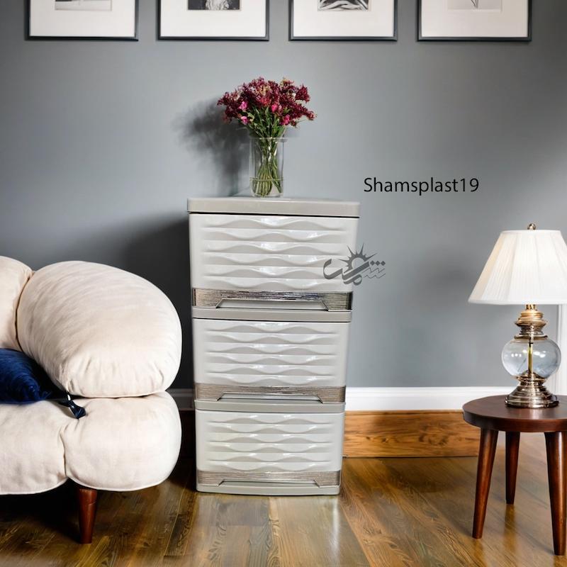 فایل پلاستیکی 3 کشو موجدار