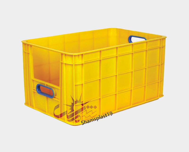 سبد پلاستیکی و جعبه پلاستیکی صنعتی و خانگی کد 820 (52x33x27)