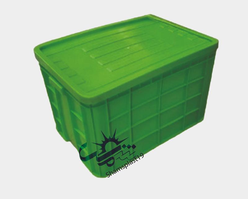 جعبه صنعتی پلاستیکی دردار 63*43*39