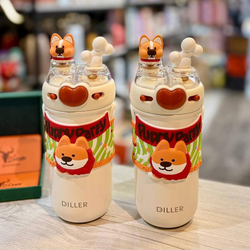 تراول ماگ دو حالته طرح سگ برند دیلر diller