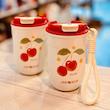تراول ماگ ۴۰۰ میل برند دیلر مدل cherry طرح گیلاس diller