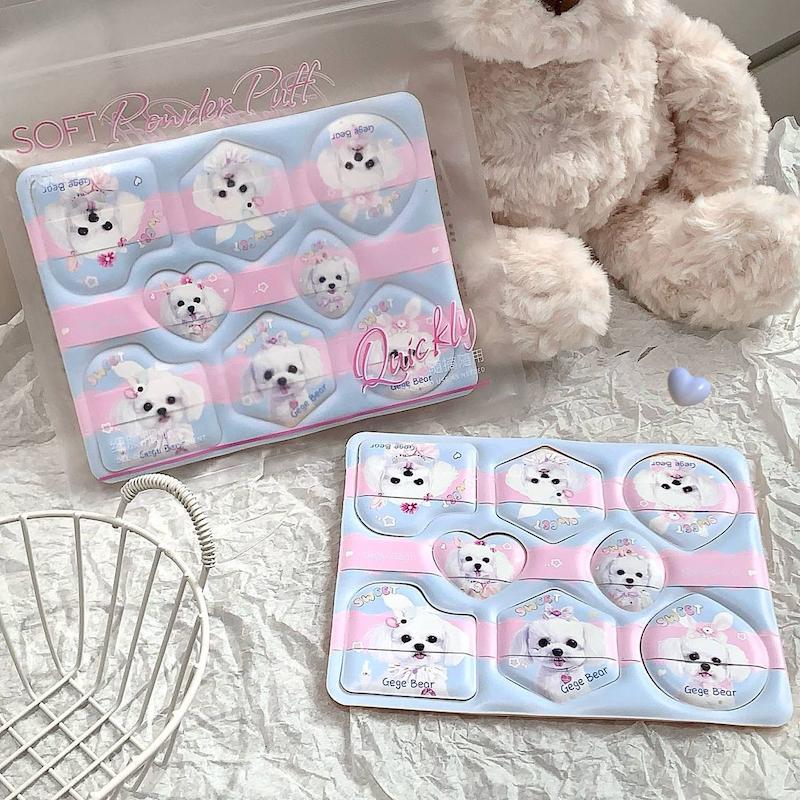 پد پازلی چرمی و مخملی ۸تیکه Gege Bear