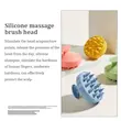 سرشور و ماساژور ضد ریزش مو سیلیکونی